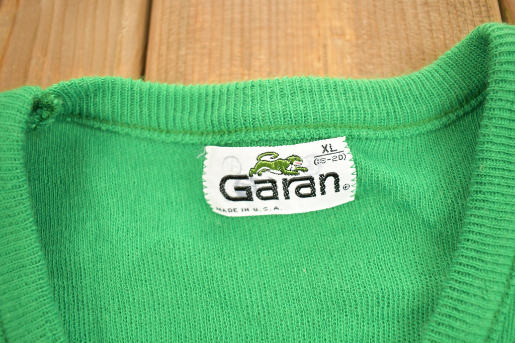 Vintage 1980s Garan Knitted V-Neck Sweater