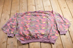 Vintage 1990s All Over Print Funky Pattern Crewneck Sweatshirt