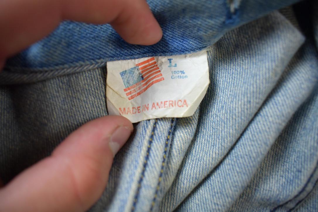Vintage 1970s Hovis Denim Duster Jacket Made In USA