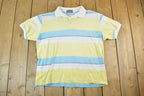 Vintage 1990s Division Button Up Polo Style Shirt