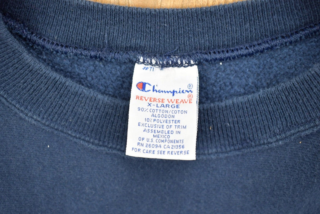 Vintage 1990s University of Michigan Embroidered Champion Crewneck Sweatshirt