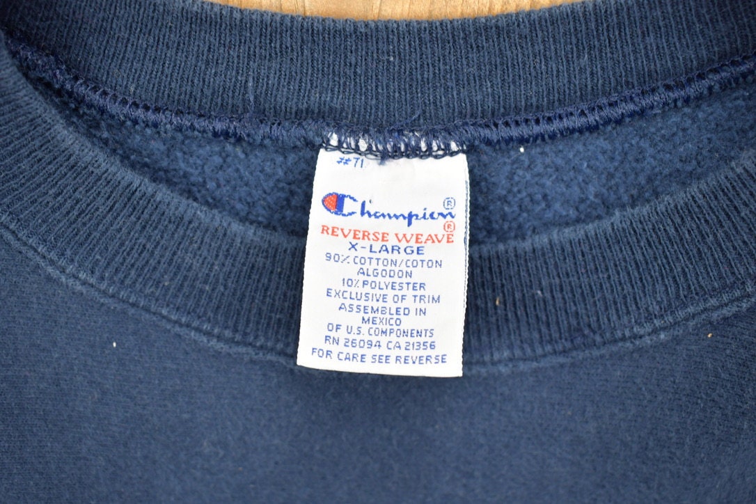 Vintage 1990s University of Michigan Embroidered Champion Crewneck Sweatshirt