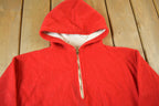 Vintage 1950s Naperville Champion Fleece Quarter Zip Hoodie