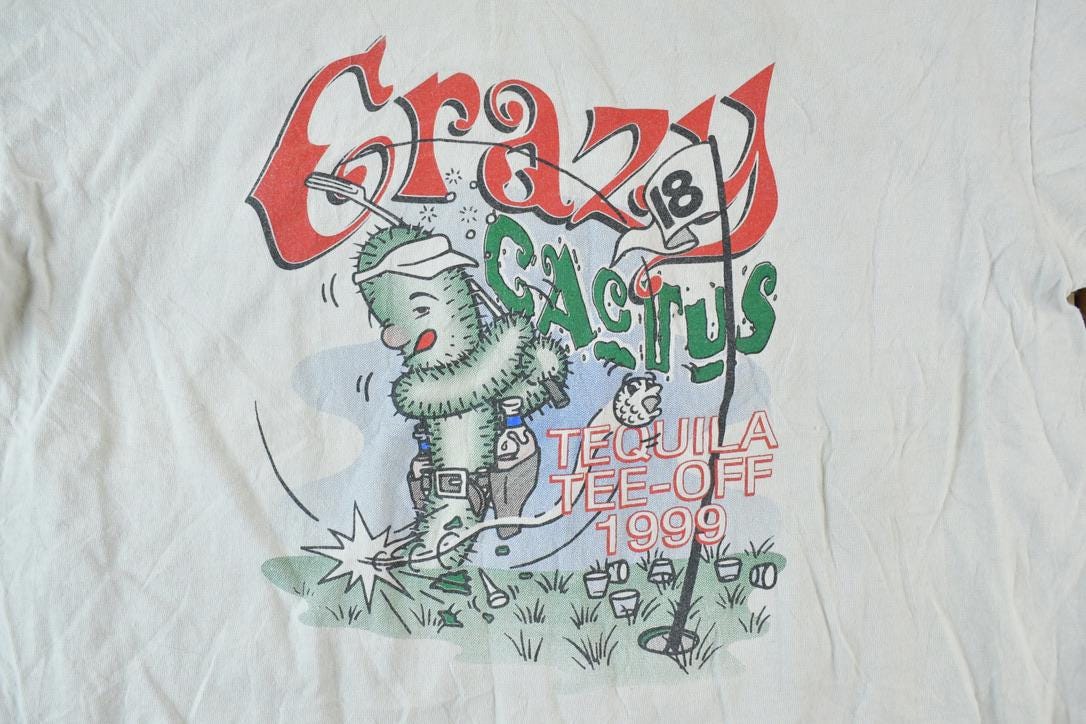 Vintage 1990s Crazy Cactus Single Stitch T-Shirt