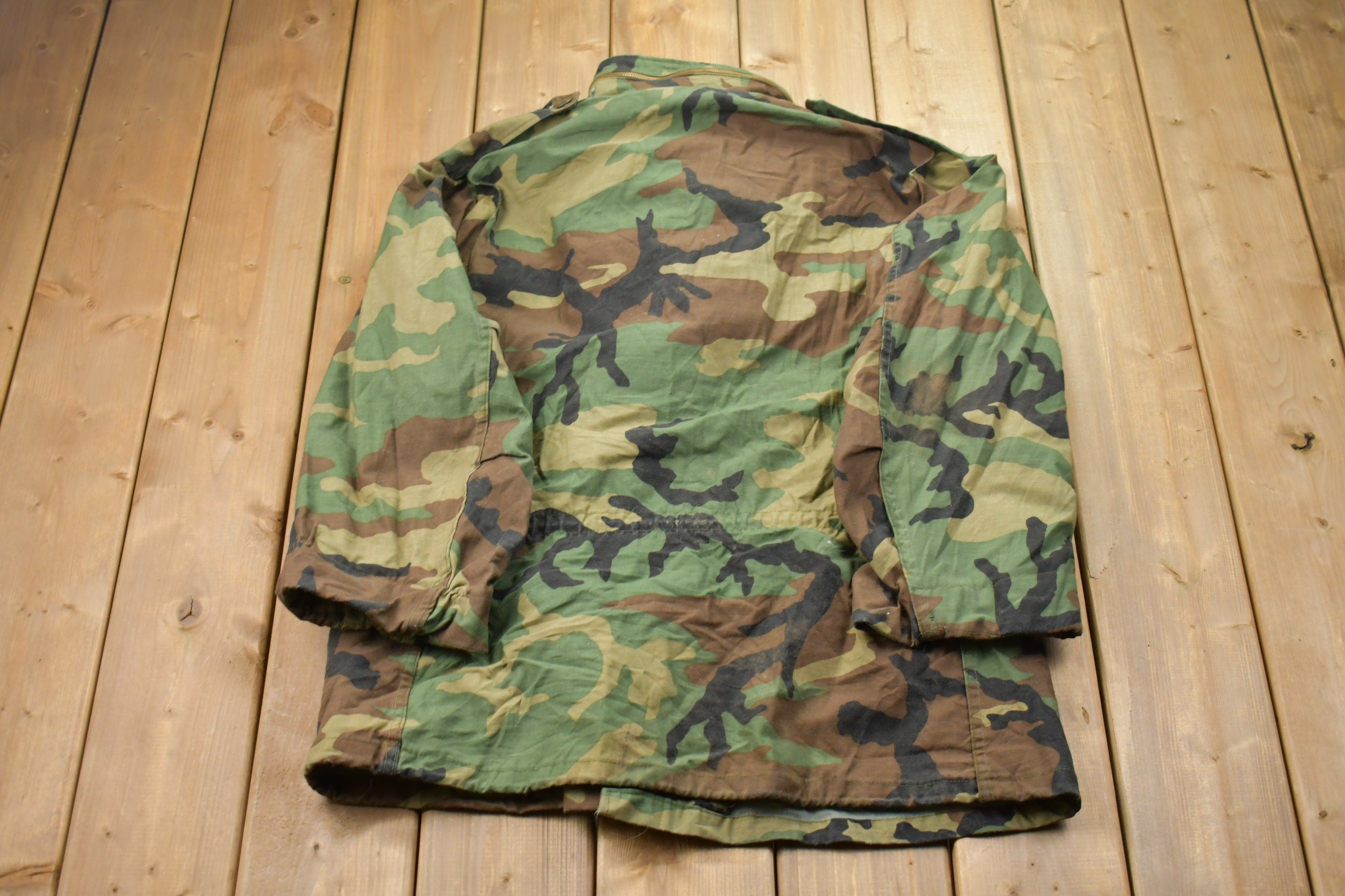 Vintage 2001 Military Camo Field Jacket