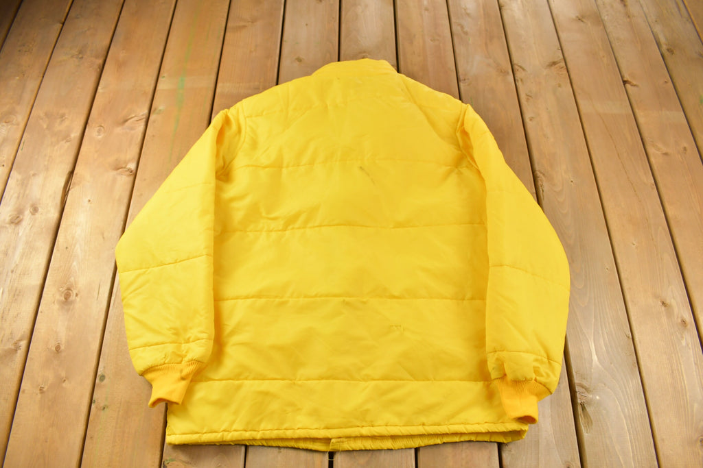 Vintage 1980s Hubbard Patchwork Weather Caster Puffer Jacket