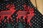 Vintage 1990s Collectif Hand Knit Abstract Pattern Wool Crewneck Sweater Adult Large