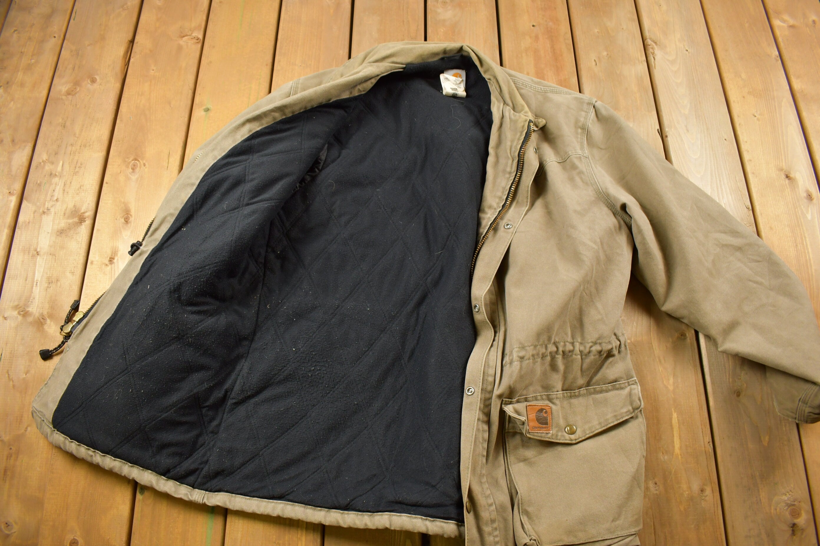 Vintage 1990s Carhartt Fleece Lined Hunting Jacket