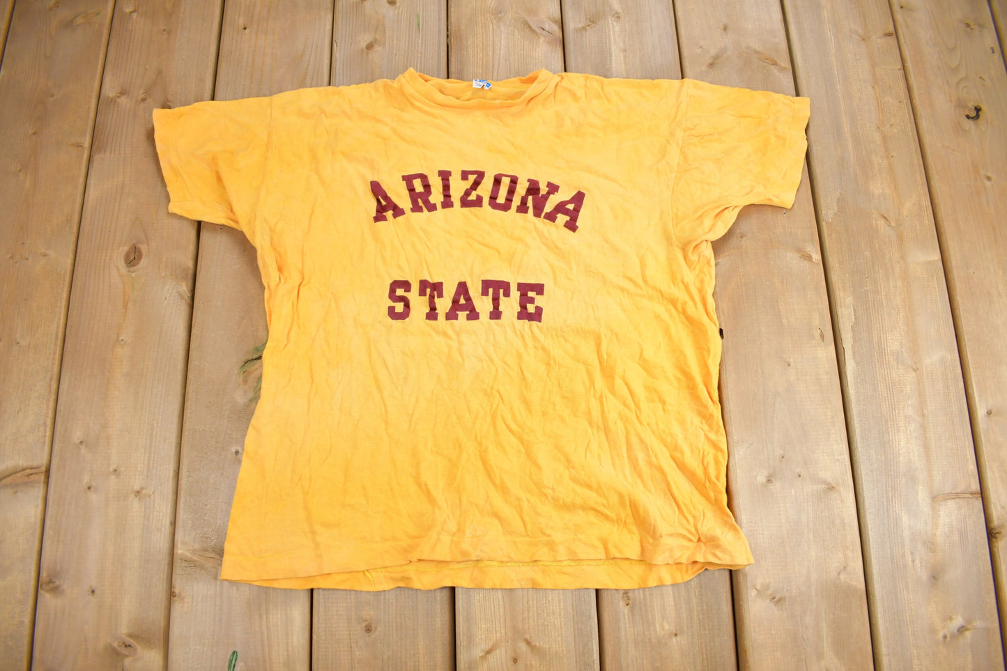 Vintage 1980s Arizona State University Collegiate Champion T-Shirt / Vintage Champion / Single Stitch / Americana / Made In USA