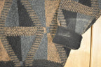Vintage 1990s Jantzen Abstract Knit Crewneck Sweater Mens L