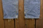 Vintage 1990s Blown Out Knee Rips Levi's 505 Red Tab Jeans Size 32 x 30