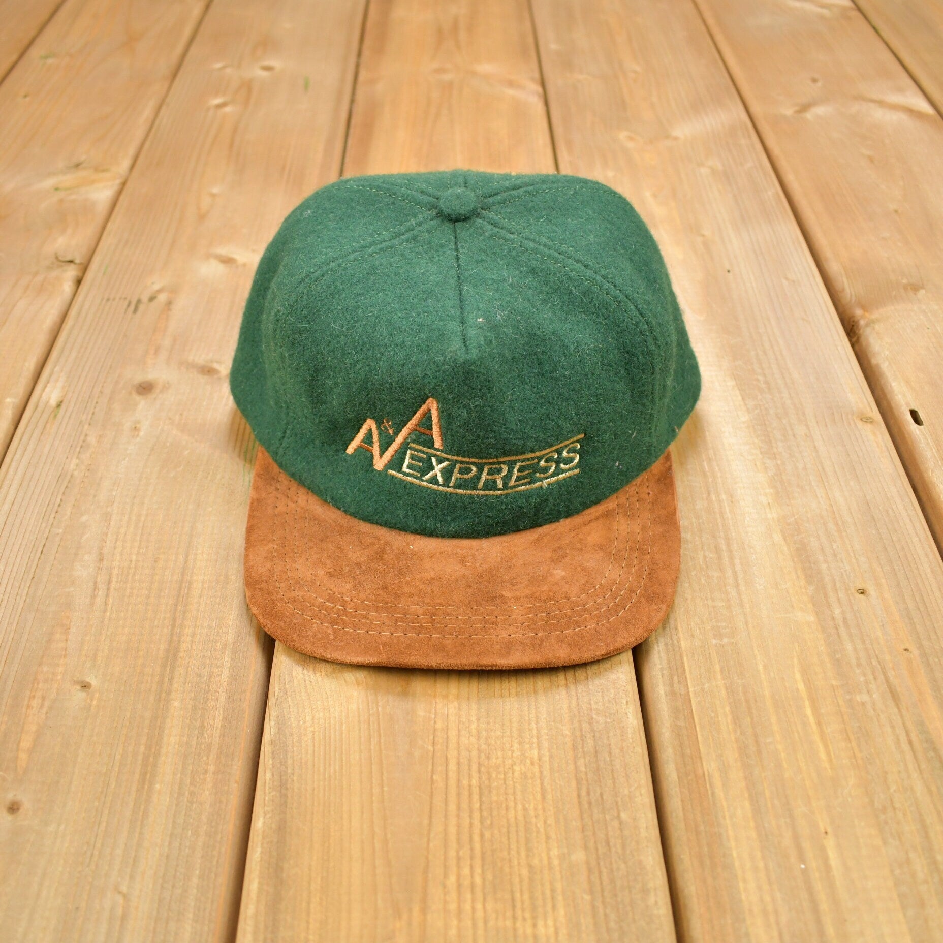 Vintage 1990s A&A Express Wool Strap Back Hat