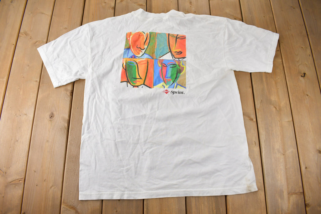 Vintage 1990s Sprint Credit Card Promo Graphic T Shirt Size XL