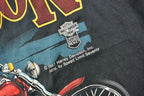 Vintage 1987 Harley Davidson Softail Graphic 3D Emblem T-Shirt