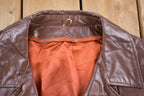 Vintage 1980s Leather Blazer Jacket