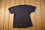 Vintage 1990s Stick Figure Skiing Graphic T Shirt
