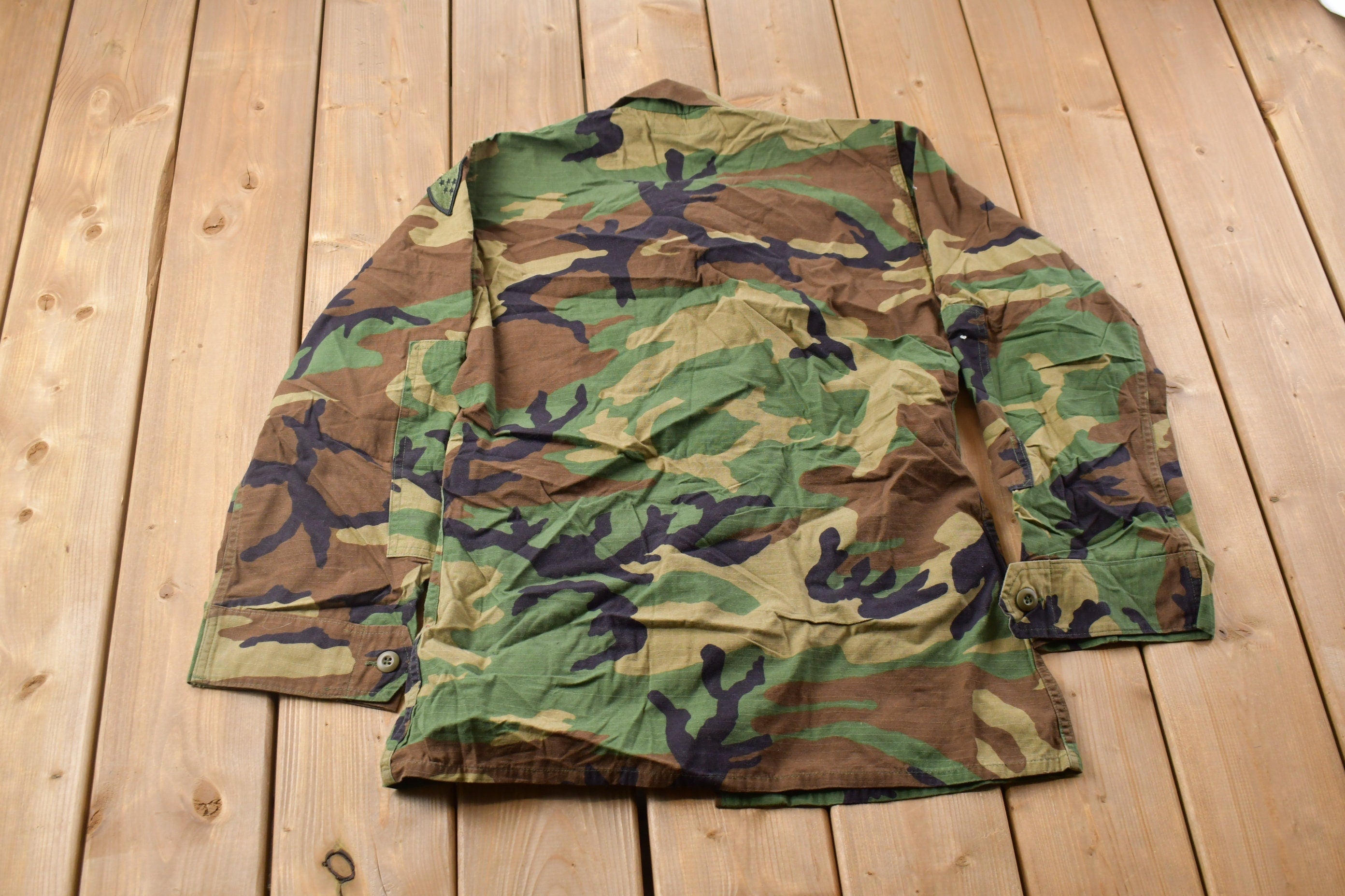 Vintage Military Button Up Shirt