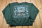 Vintage 1990s American Eagle Bald Eagle Graphic Crewneck Sweatshirt