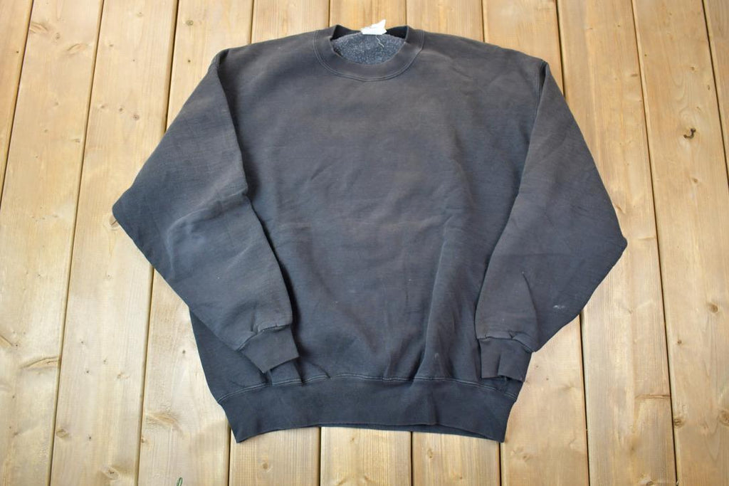Vintage 1990s Bank Black JerzeesCrewneck Sweatshirt