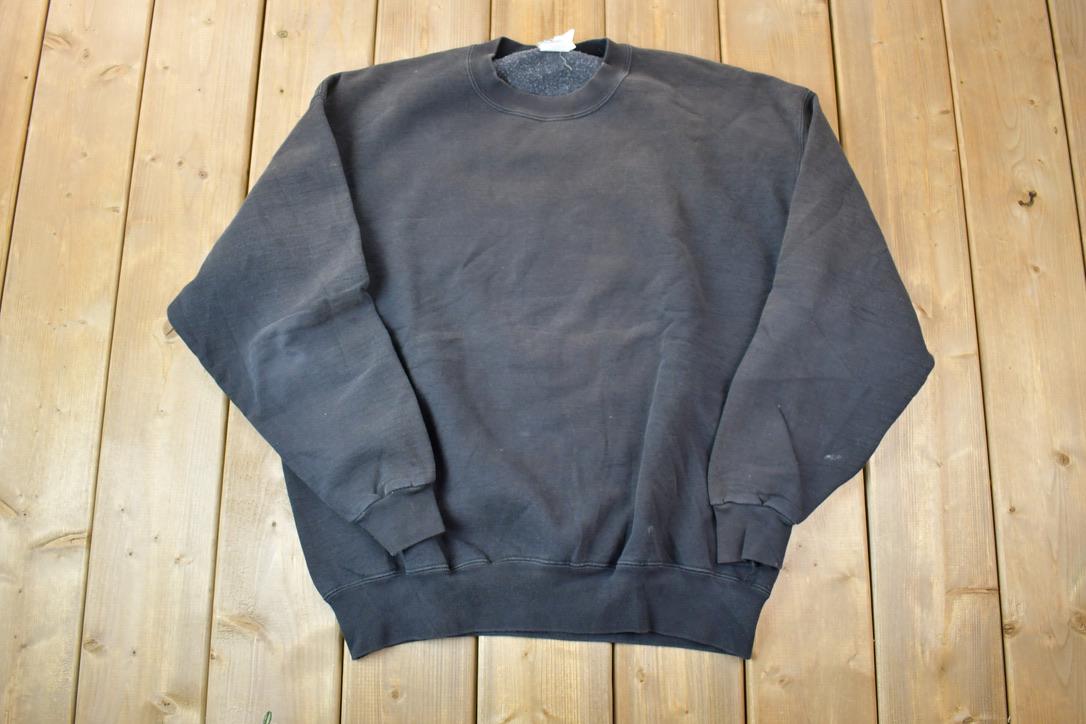 Vintage 1990s Bank Black JerzeesCrewneck Sweatshirt
