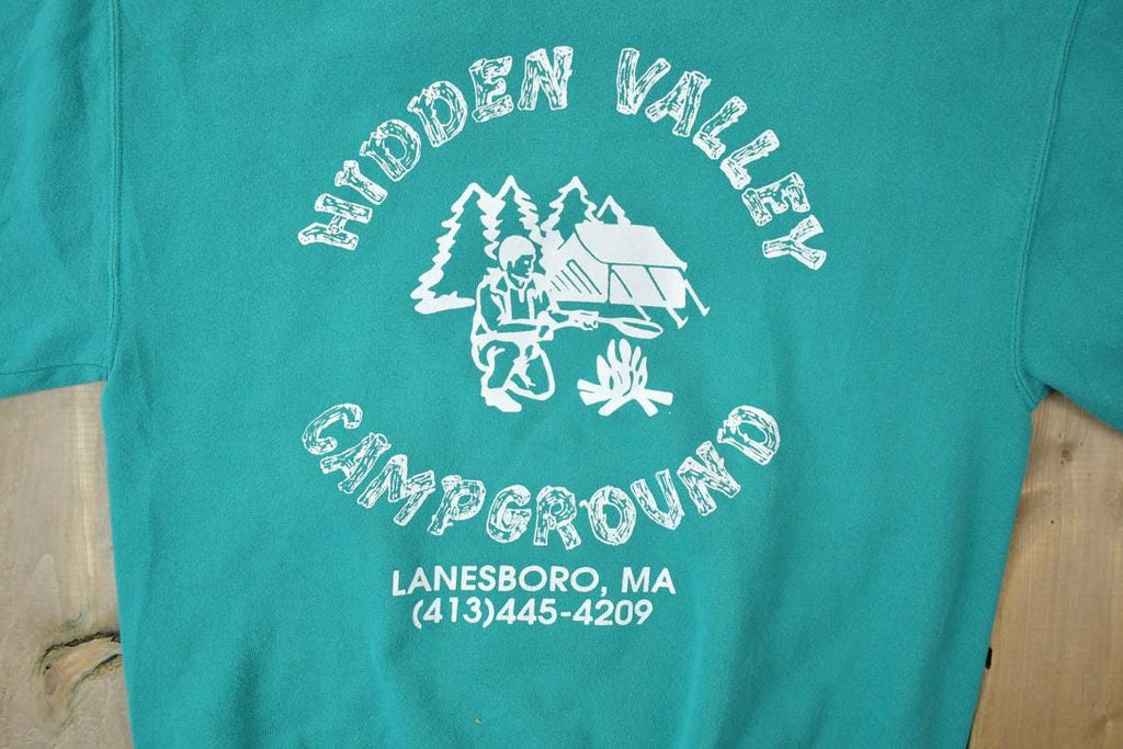 Vintage 1990s Hidden Valley Campground Lanesboro Ma Crewneck Sweatshirt