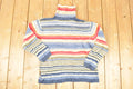 Vintage 1990s Tiara Knit International Striped Turtleneck Sweater Women's M  90s Knitted Sweatshirt  Vintage Preppy Knits