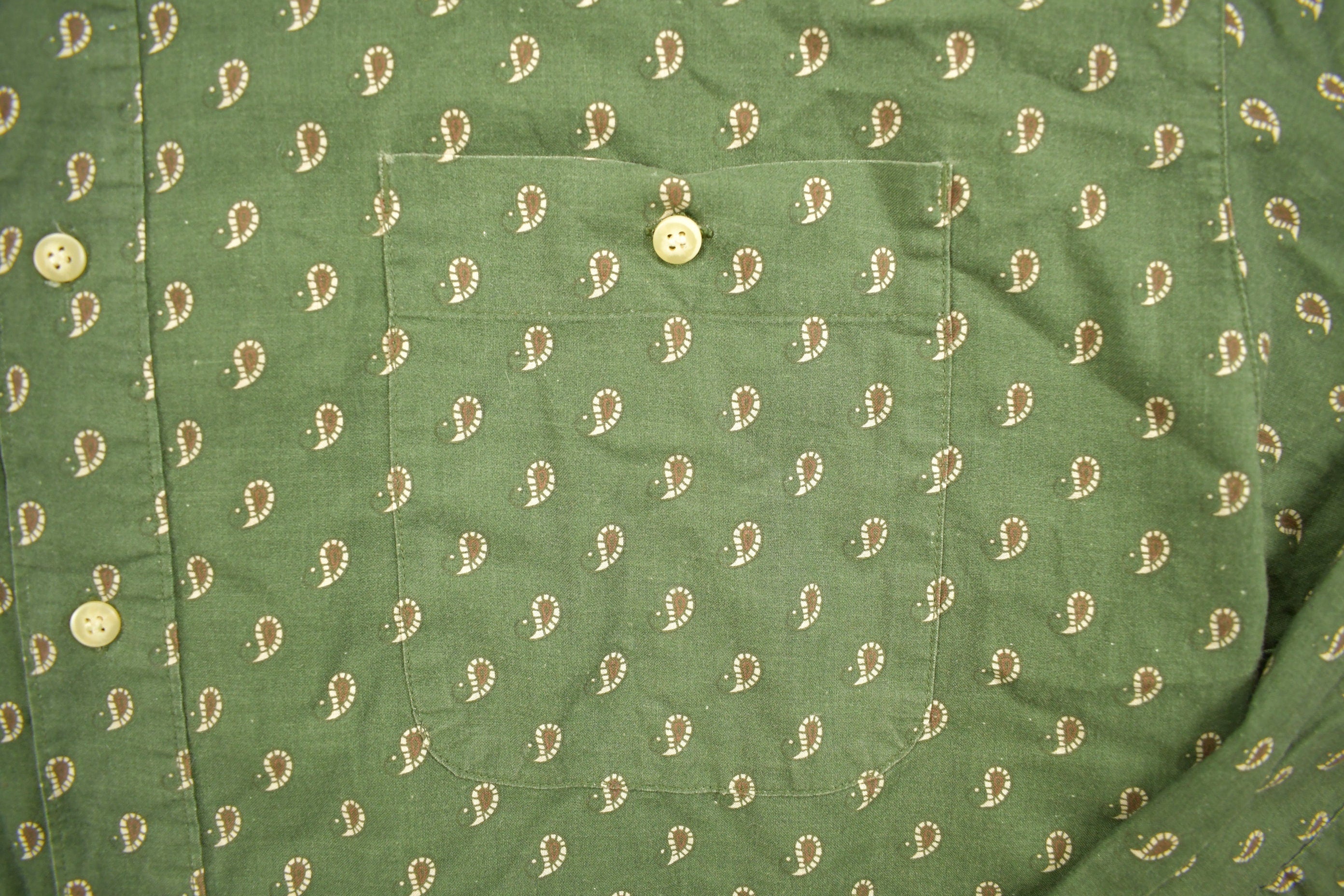 1990s Bungle Boy Paisley Theme Button Up Shirt /