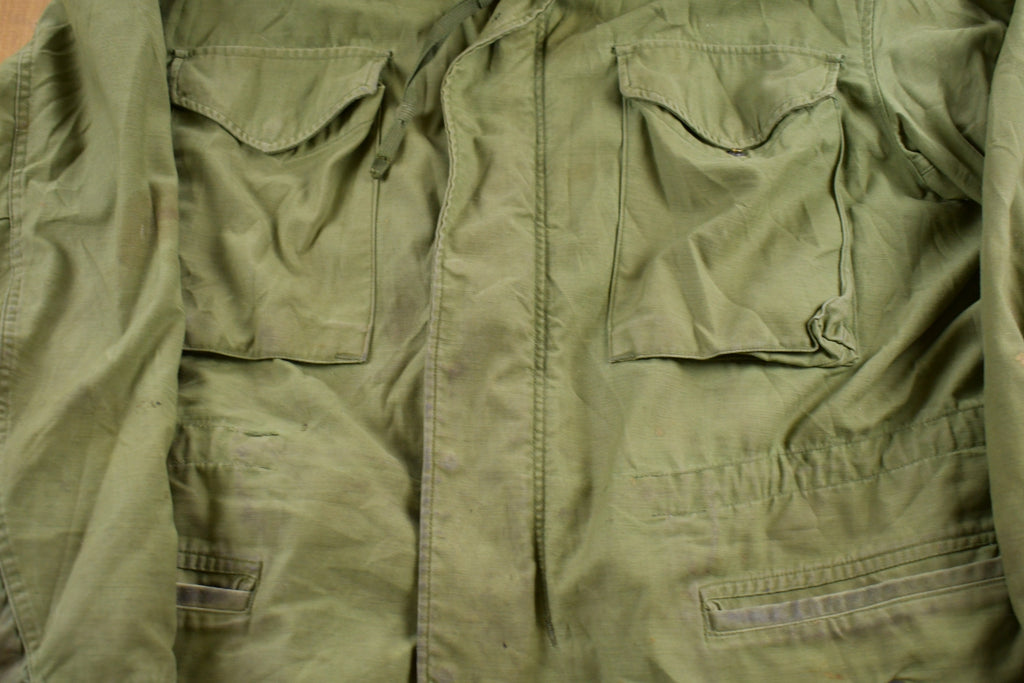 Vintage 1970s Army Military Field Jacket