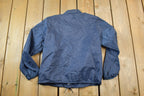 Vintage 1970s Champion Perdue Snap Button Satin Youth Size Jacket Made In USA