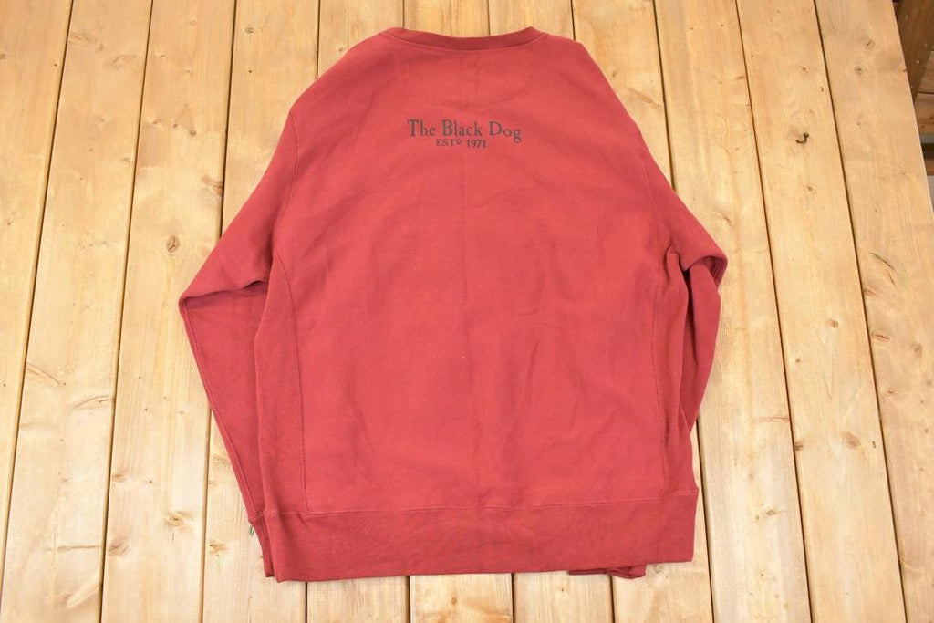 Vintage 1990s The Black Dog FAB Graphic Print Crewneck Sweatshirt Men's XXL