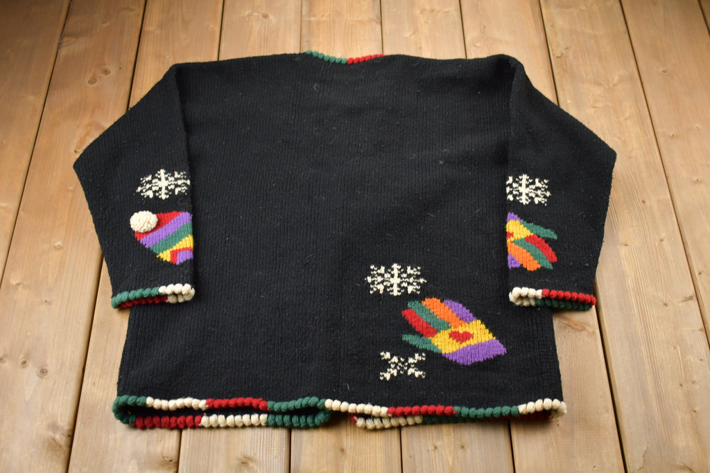 Vintage 1990s Miso Mitten Graphic Knitted Sweater