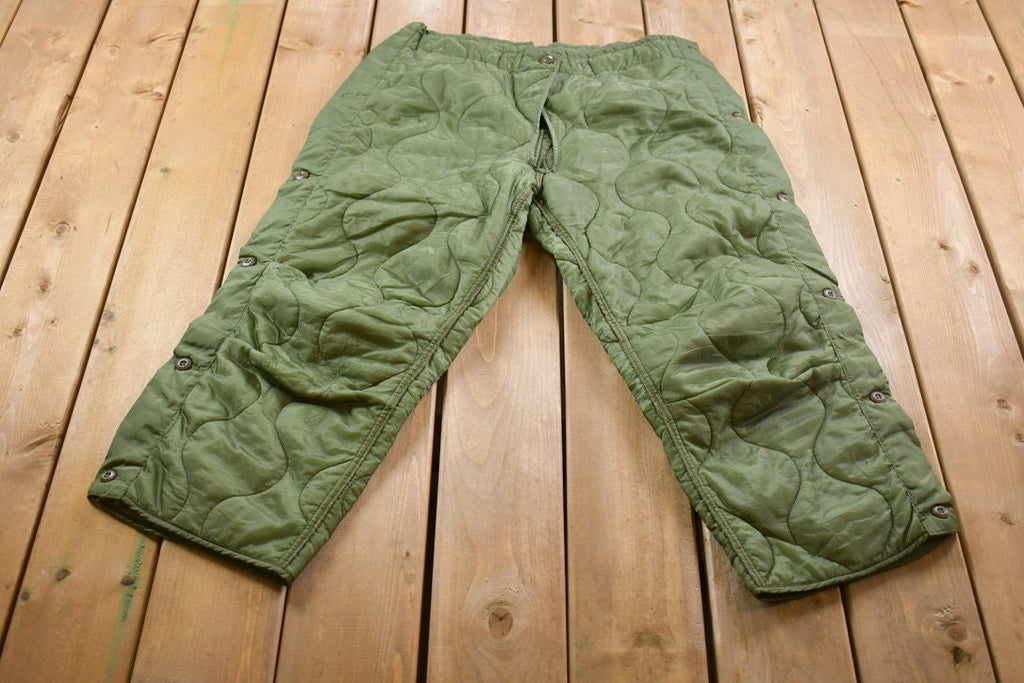 Vintage 2000 Army Green Liners Size 38 x 25