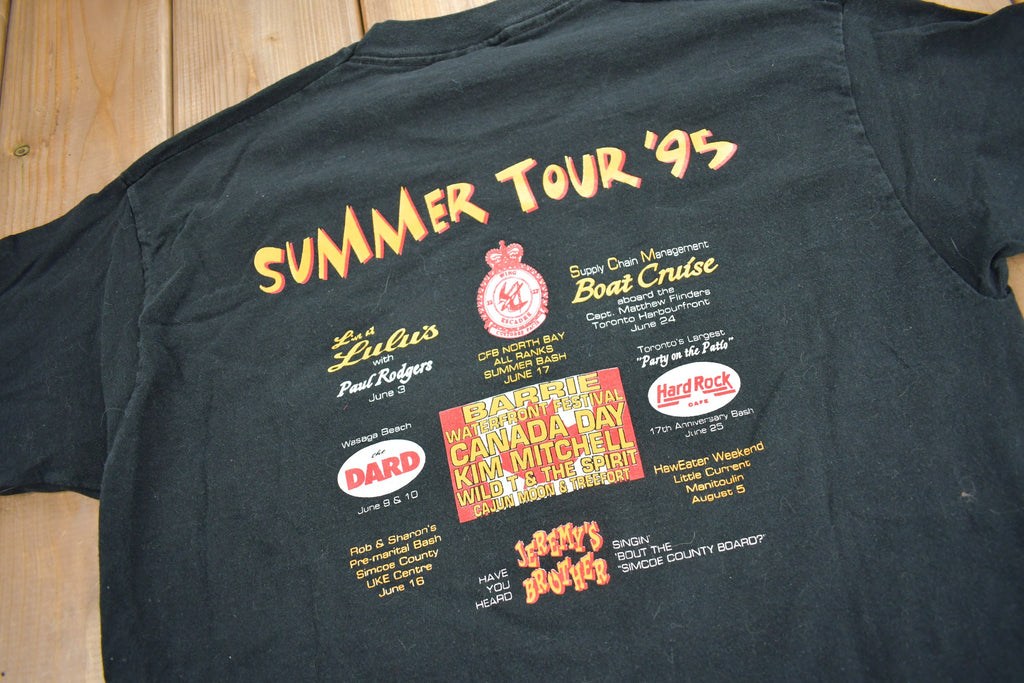Vintage 1995 Cajun Moon Summer Tour Graphic T Shirt