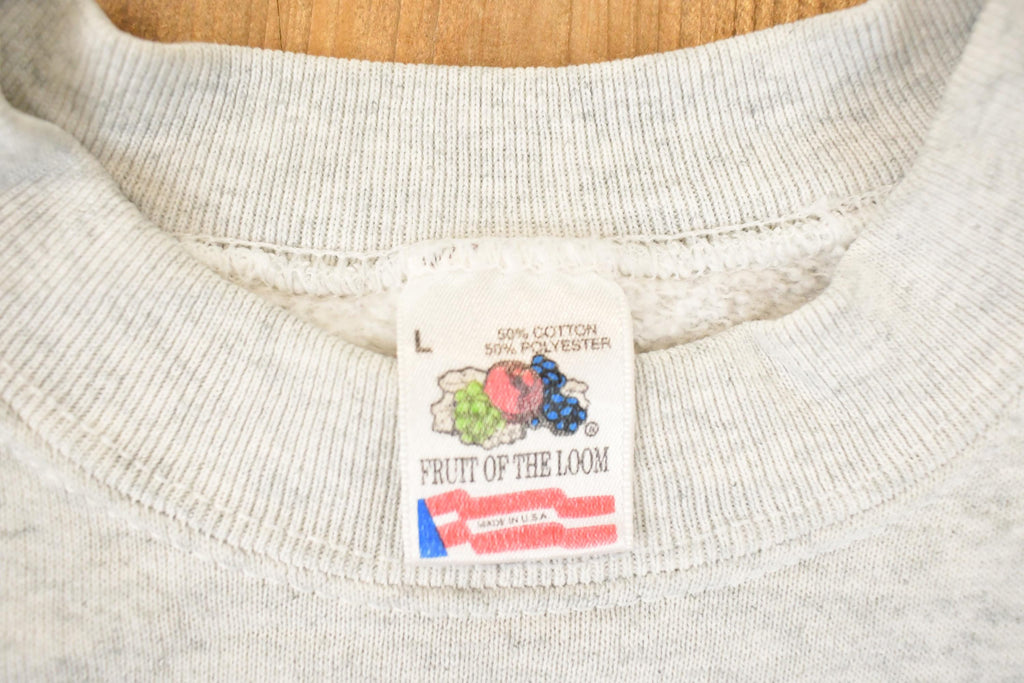 Vintage 1990s Danish Graphic Print Crewneck Sweatshirt Men's M