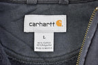Vintage Y2K Distressed Carhartt Full Zip Fleece Lined Hoodie Sweatshirt