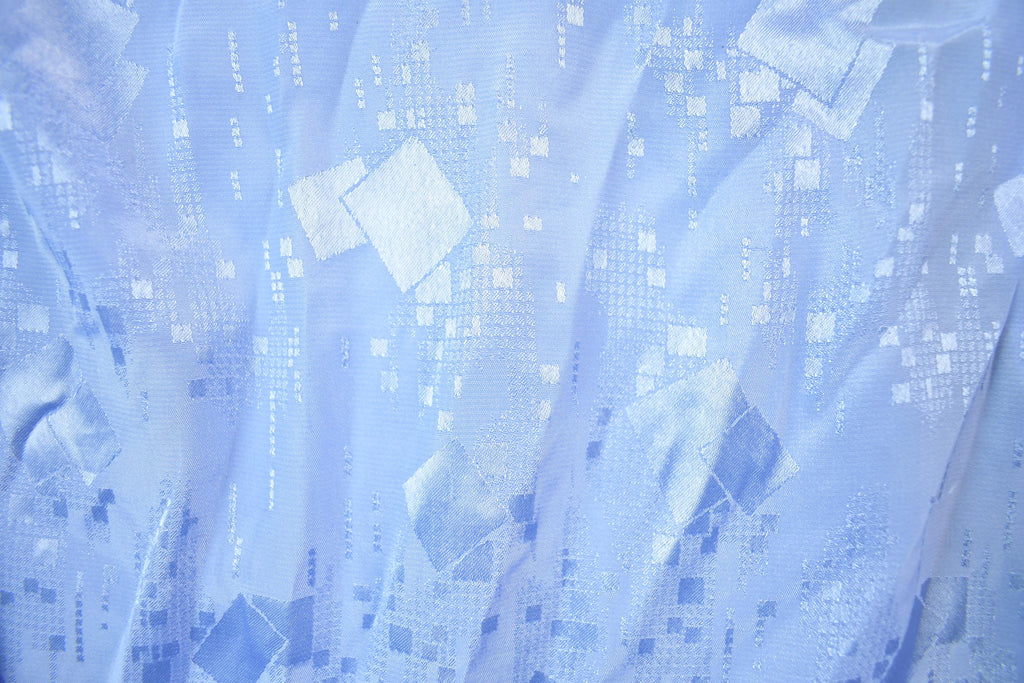 Vintage 1990s Fancy Blue Button Up Shirt
