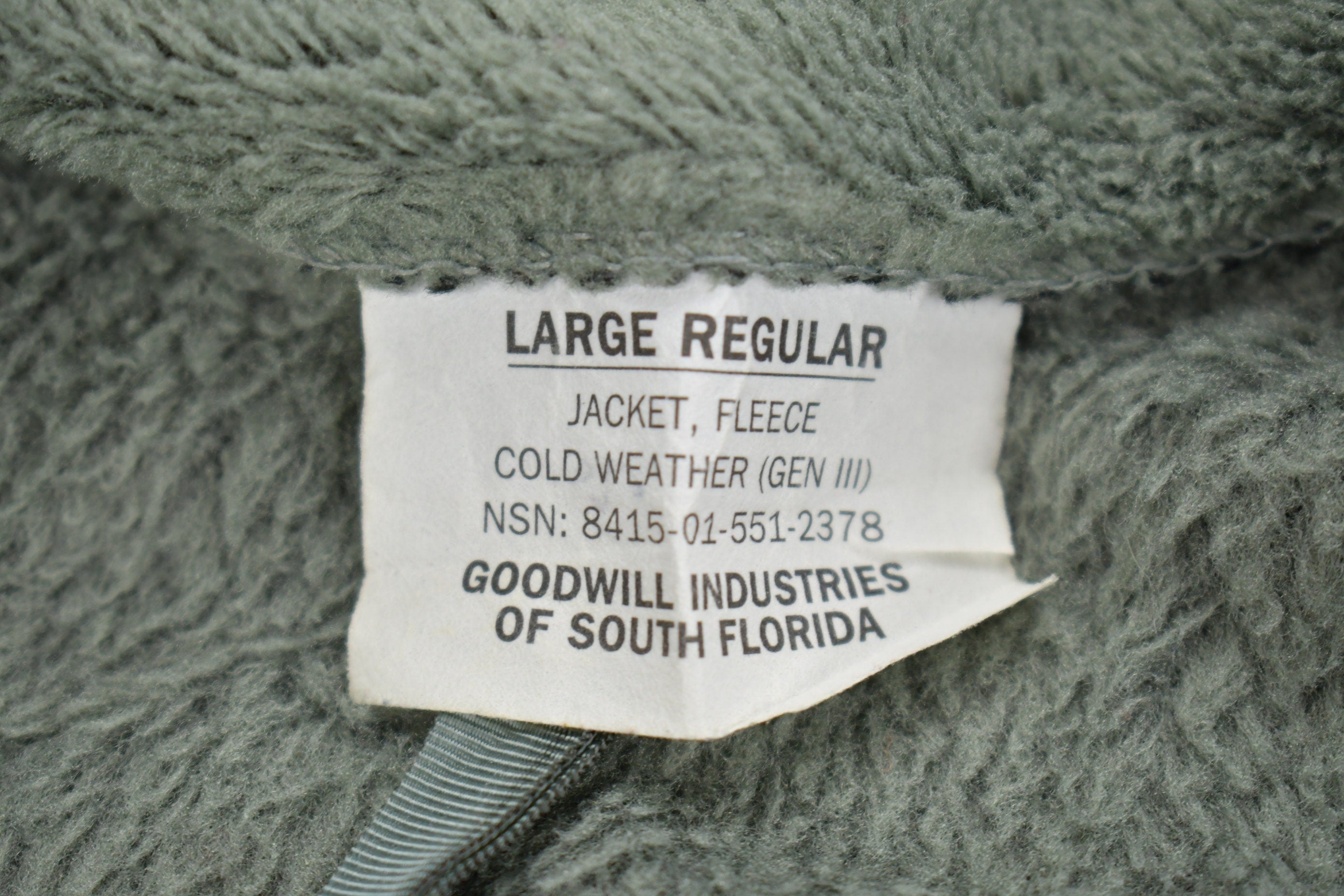 Vintage 1990s Military Cold Weather Polar Tec Fleece Sweater