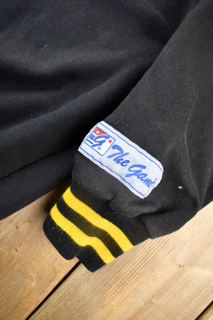 Vintage 1990s Boston Bruins NHL The Game Crewneck Sweatshirt