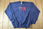 Vintage 1990s American Flag Embroidered Crewneck Sweatshirt