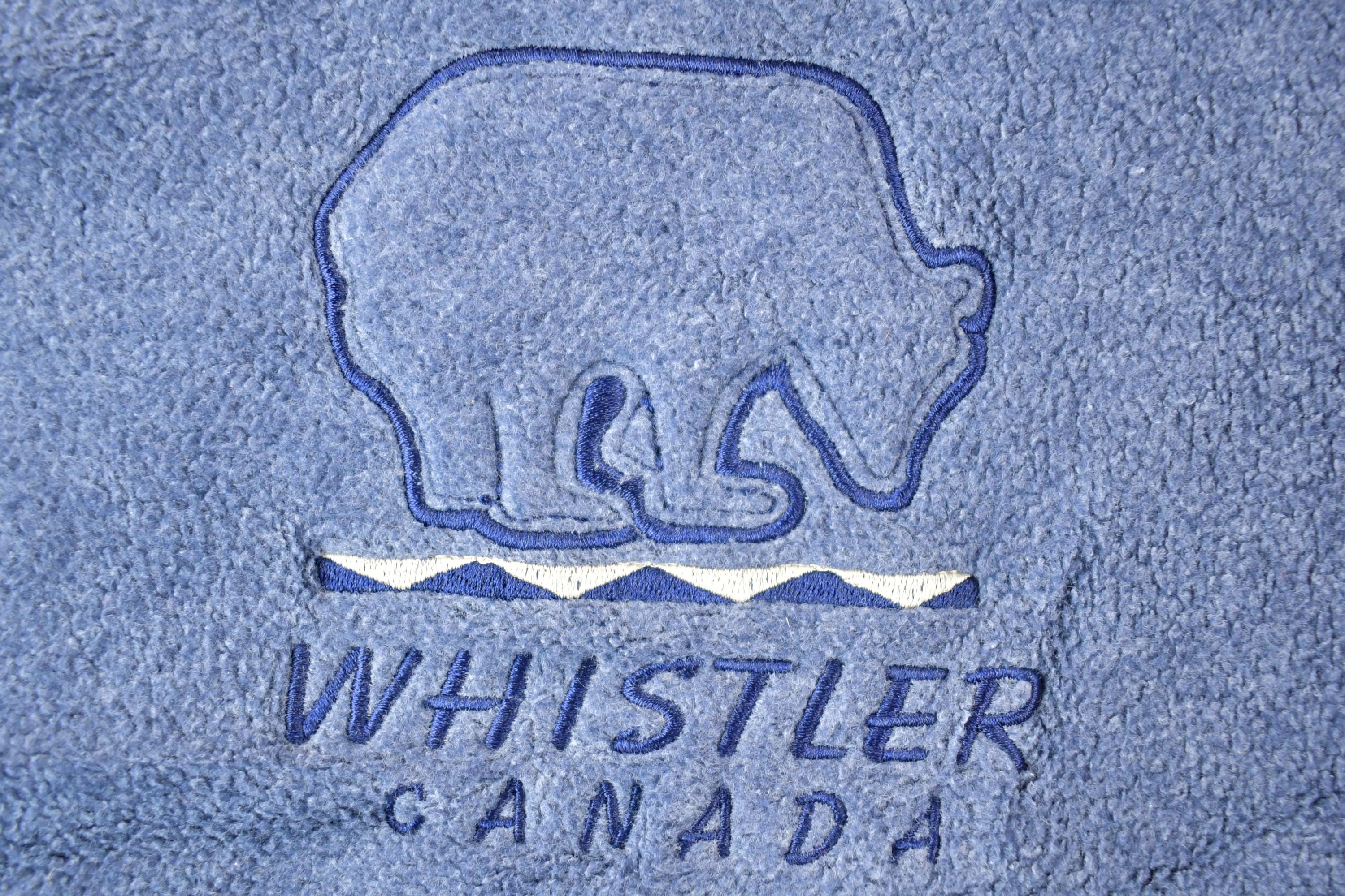 Vintage 1990s Whistler Canada Polar Bear Super Heavy Mock Neck Sweatshirt