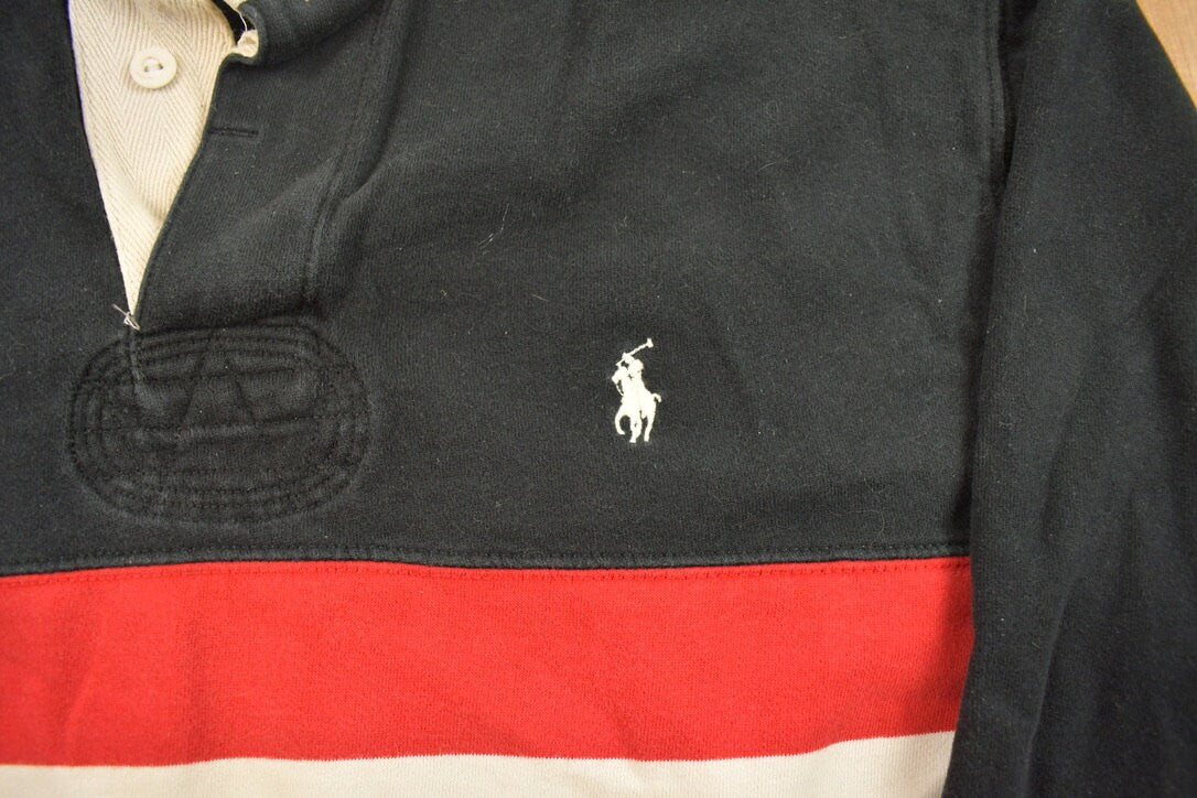 Vintage 1990s Polo Striped Long Sleeve Sweatshirt