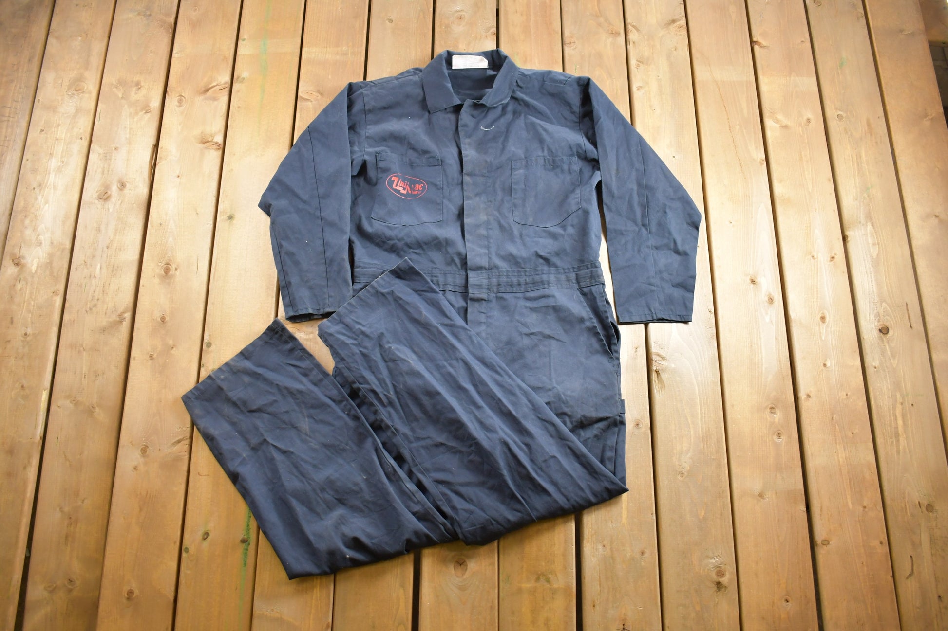 Vintage 1980s Lab Safety Sanforized Coverall Jumpsuit