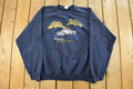 Vintage 2000s Trophey Fishing Theme Crewneck Sweatshirt Men's 2XL
