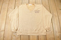Vintage 1990s Door County Wisconsin Knit V-Neck Sweatshirt  Vintage Knit  Souvenir Sweater  Travel And Vacation