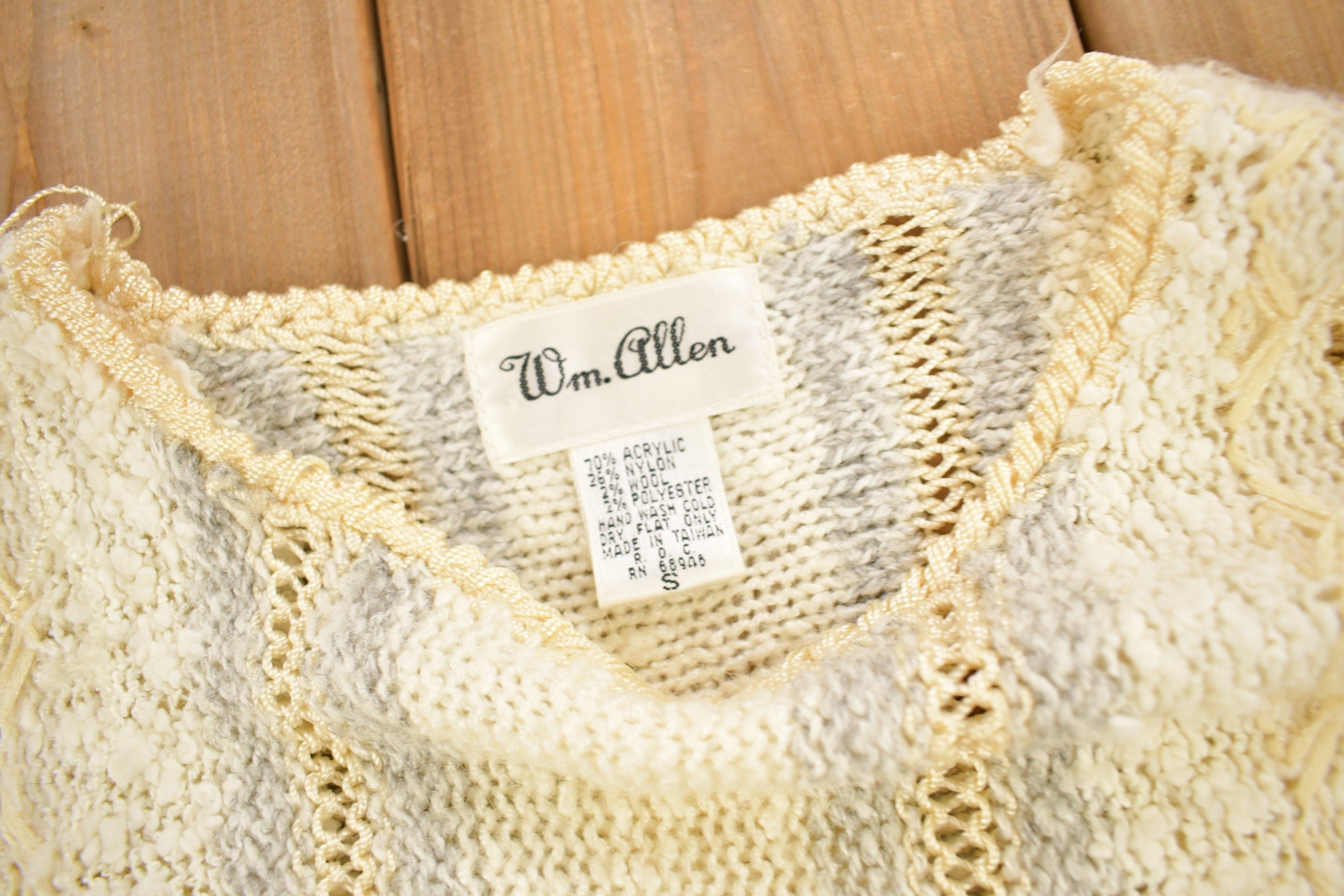 Vintage 1990s W.M Allen Knitted Women's Crewneck Sweater