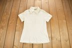 Vintage 1980s LL Bean Quarter Button Women's Polo Shirt