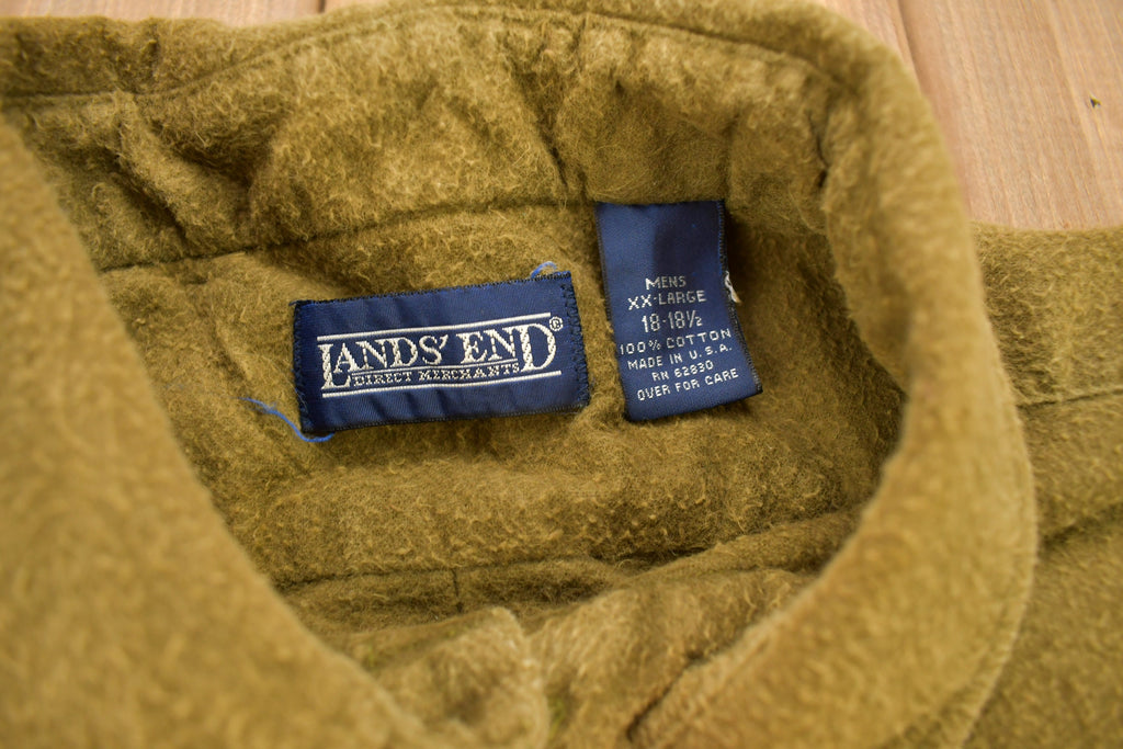 Vintage 2001 Lands End Blank Button Up Shirt