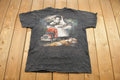 Vintage 1993 Hitchin' Post Truck Terminal 3D Emblem T-Shirt