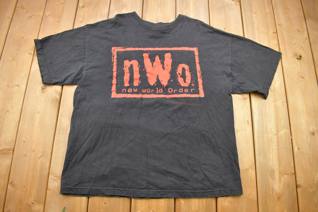 Vintage 1998 NWO New World Order WCW Wrestling T-Shirt Streetwear Fashion