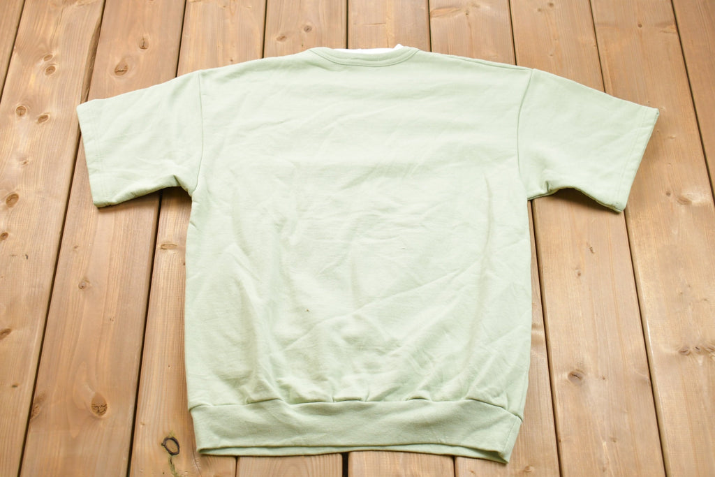 Vintage 1990s Floral Short Sleeve Crewneck